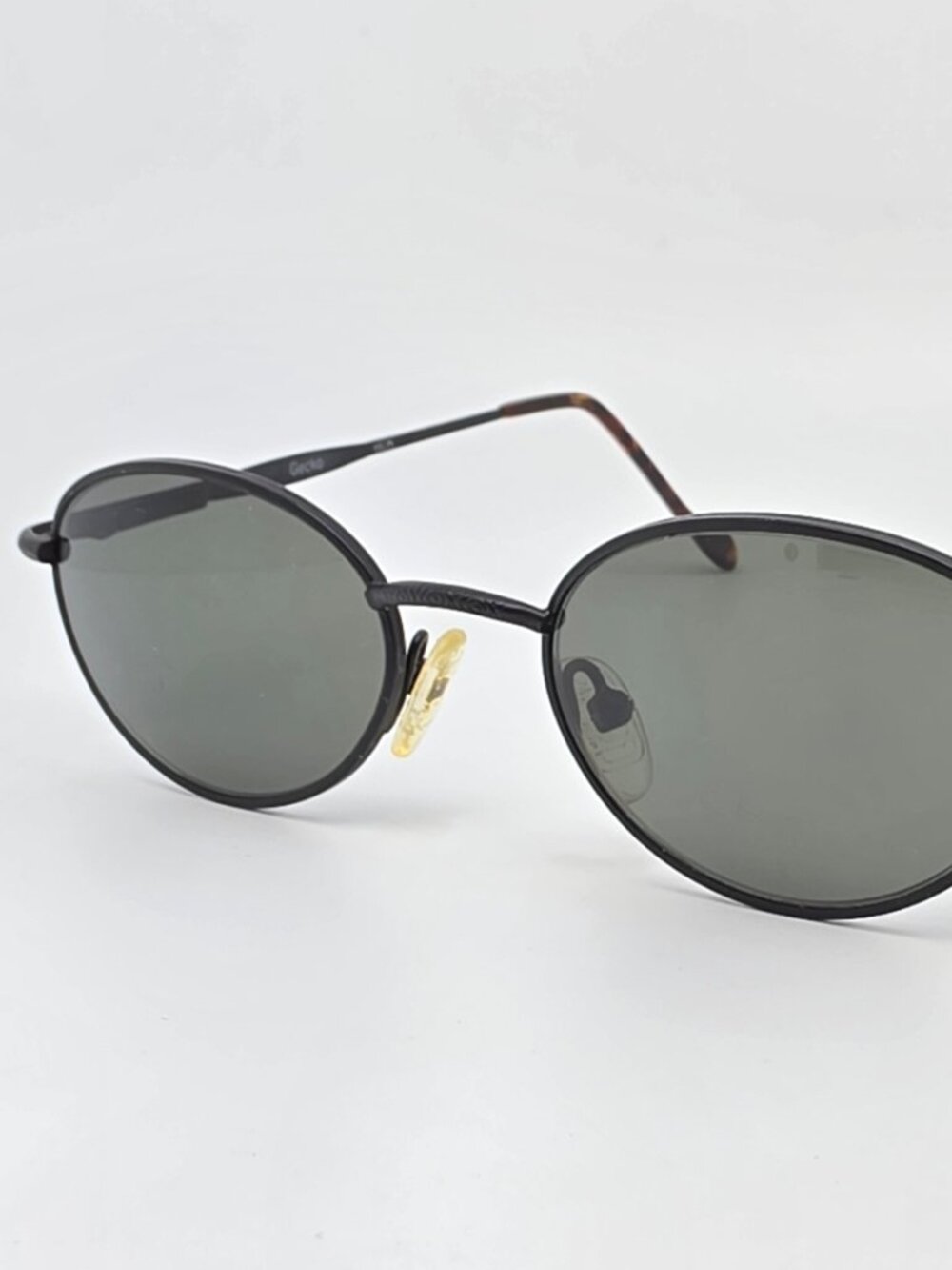 Reptile Gecko Matte Black Frame Polarized G-15 Green Glass Lens Sunglasses 48mm
